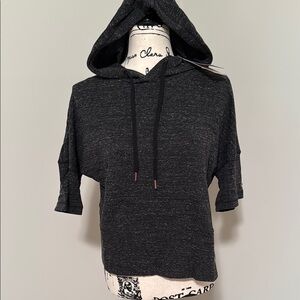 CALIA by Carrie Underwood Gray 3/4 Sleeve Boxy Hoodie